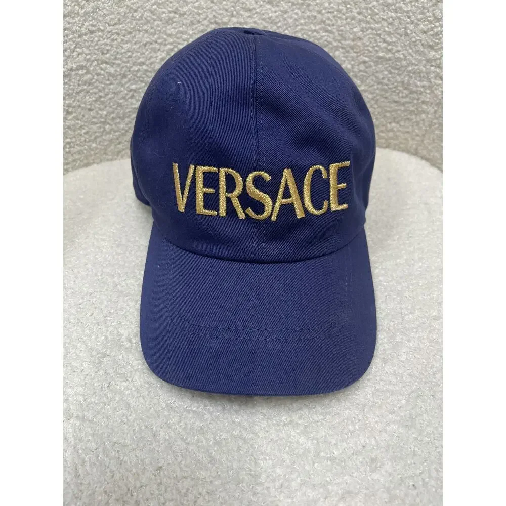 Versace Navy Blue Logo Cap - Like New Versace Men main image 4